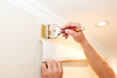 Pose de papier peint à Bretten — revêtements muraux et toiles de verre